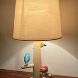 Suzanne Bonnichon lamp made of wood from the 1960s.