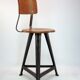 Rowac vintage industrial stool chair from the 1920s