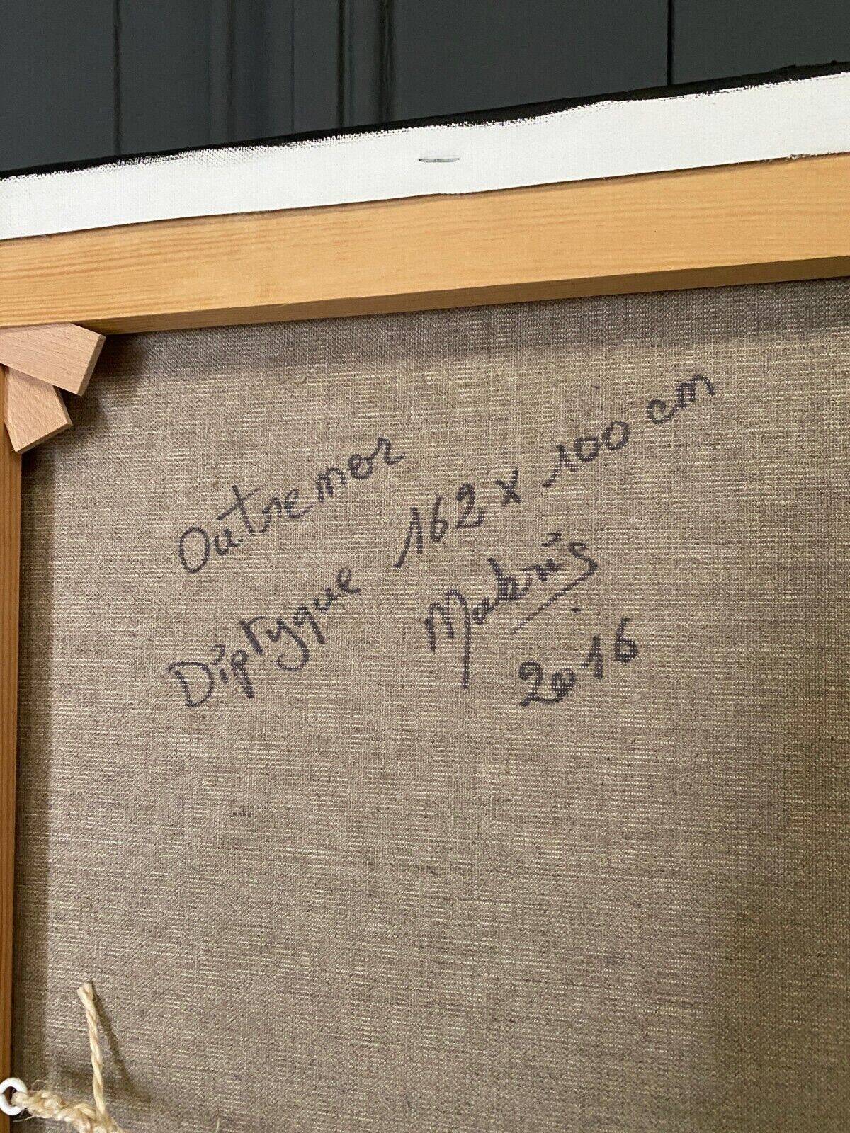 Oil on canvas modern composition by Mabris Outremer 2016