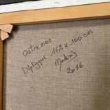 Oil on canvas modern composition by Mabris Outremer 2016