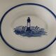 Plat ovale xl décor phare