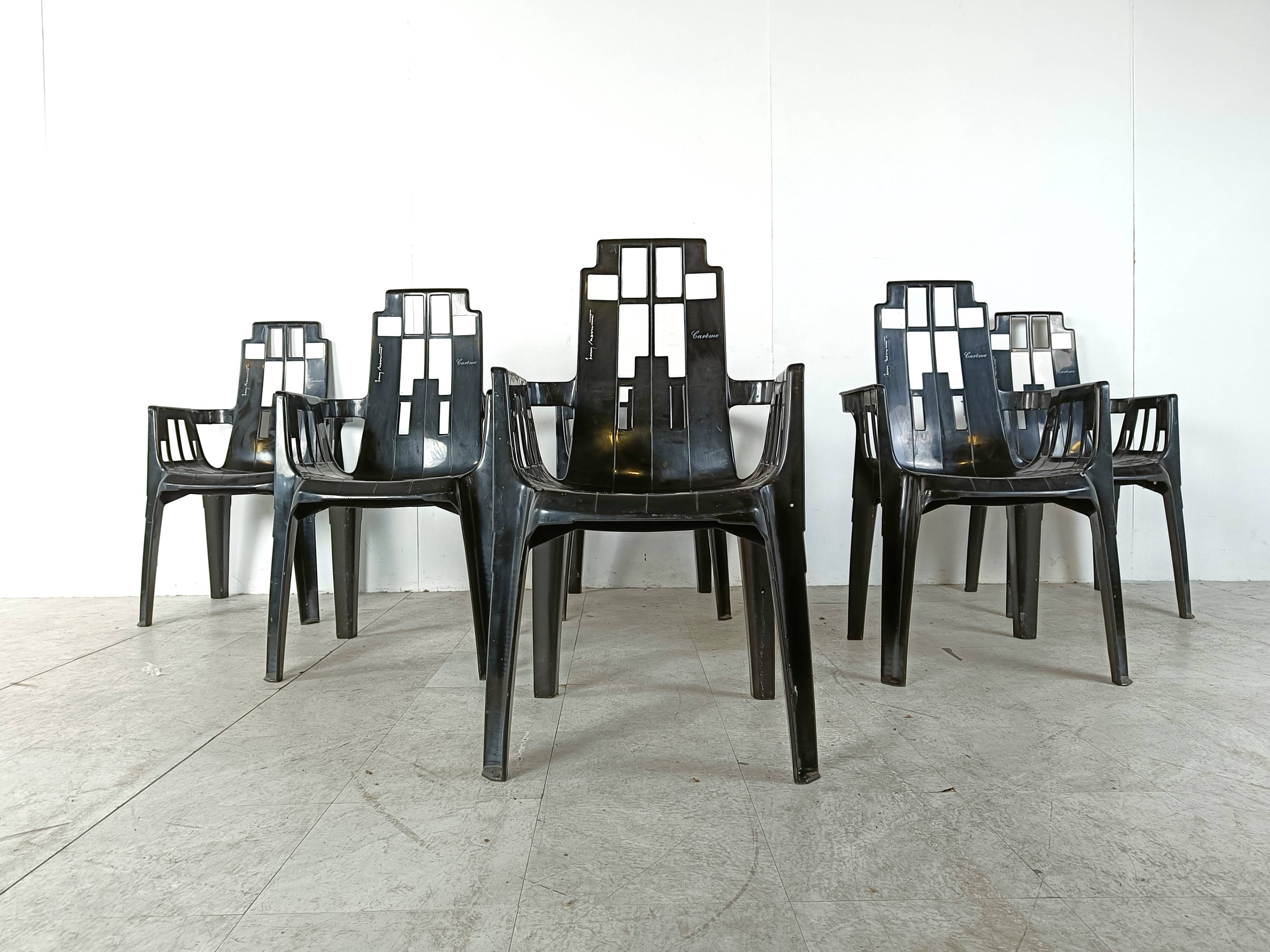 Boston Chairs by Pierre Paulin for Henry Massonnet, 1988, Set of 6