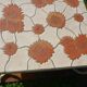 Ceramic coffee table Vallauris "Sunflower" signed Barrois