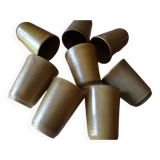 Lot de 8 tasses en grès