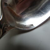 Lot 12 small silver metal spoons Christofle marly model floral decoration