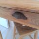 Bureau / Table d'appoint de ferme en chêne massif – Style campagne chic