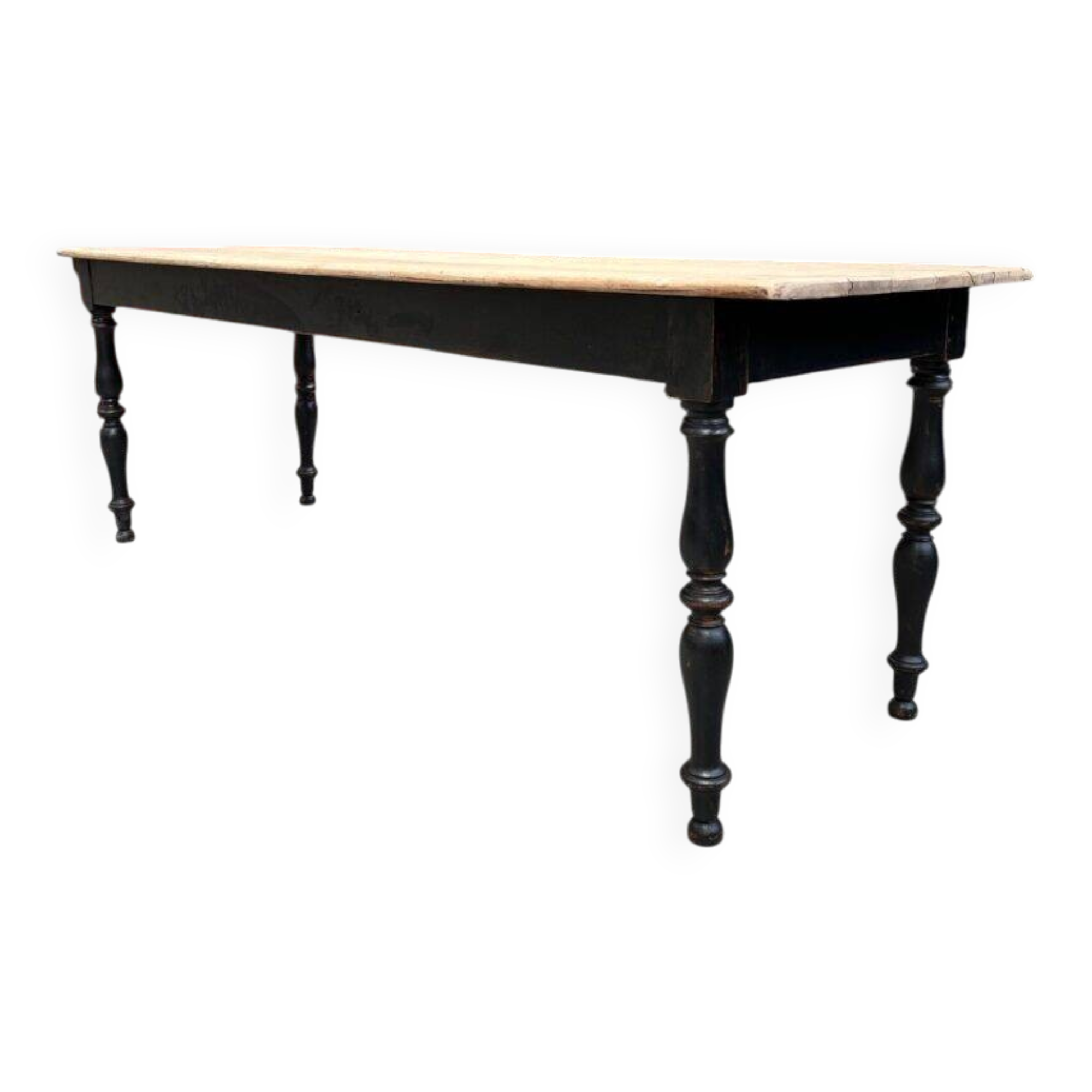 Campaign table in oak