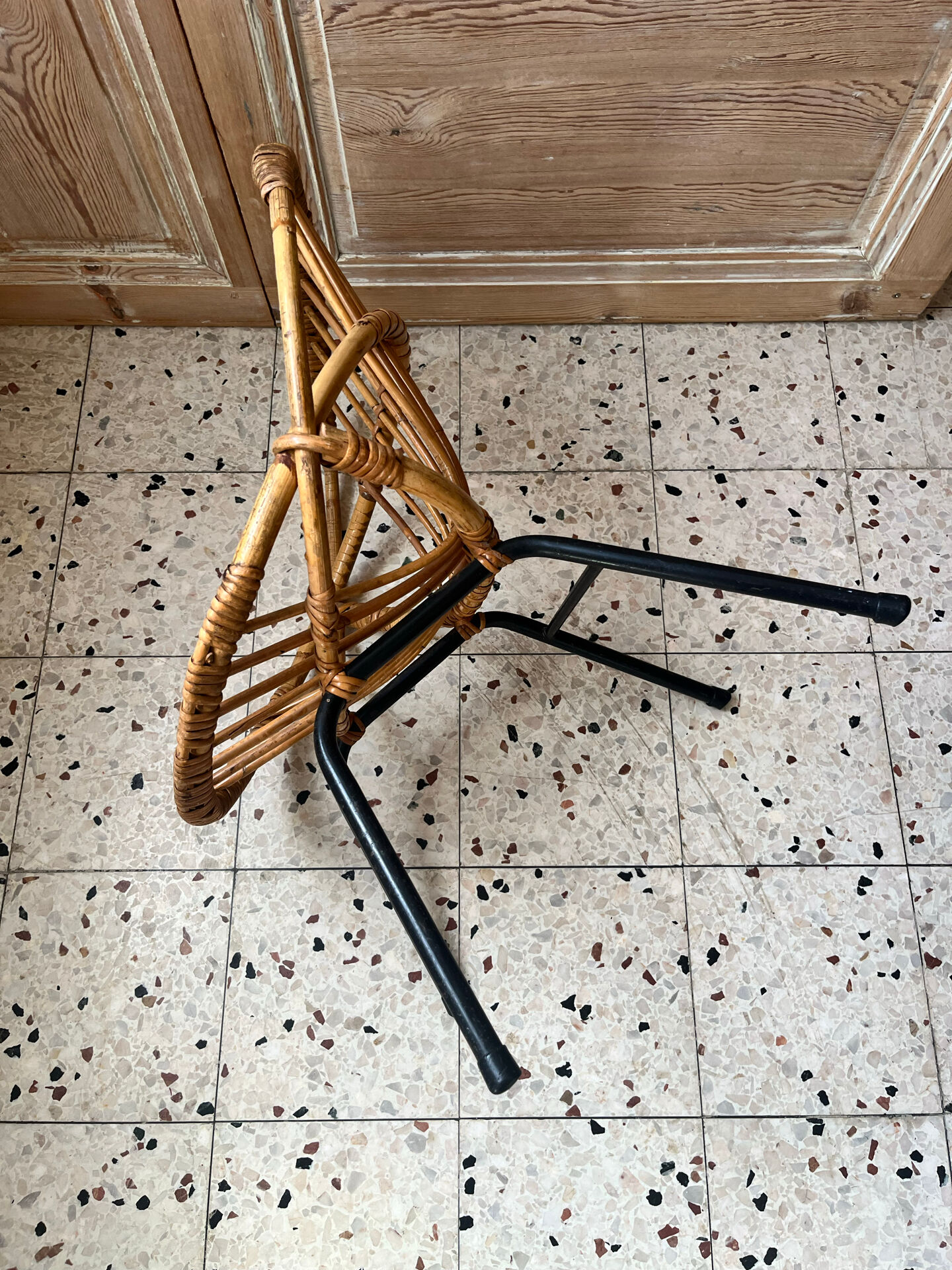Child's rattan armchair
