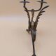Pair of bronze candlesticks with chimera dragons