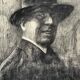 Antique Gentleman Portrait Copper etching By E.Zoir