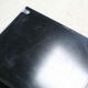 Coffee table "space age" in black lacquered steel
