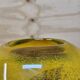 Vase en verre soufflé à la bouche jaune Ioan Nemtoi