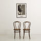 Pair of Fischel bentwood chairs