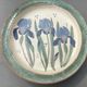 Set of 5 artisanal plates in enamelled earth plus a dessert plate. Unique pieces .
