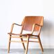Vintage Danish armchair AX by Peter Hvidt, edition Fritz Hansen, 1950.