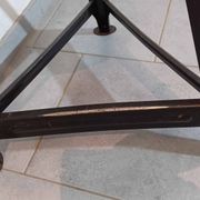 Tabouret métal & bois dans le style de Rowac années 1950/60. industriel