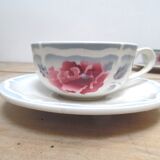 4 coffee cups and saucers Sarreguemines