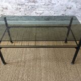 Table basse verre fumé