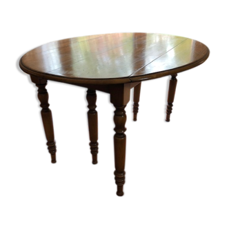 Table Round Room A Manger / Style Louis Philippe / with 1, 2 or 3 extension cords