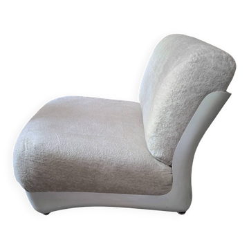 Italian fiberglass lounge chair after Mario Bellini, 1960s