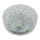 Massive modernist ceiling light in moulded glass