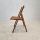 Ensemble de 2 chaises pliantes italiennes en osier, années 1980