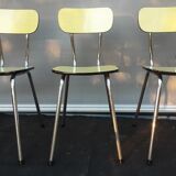 Trio yellow formica chairs