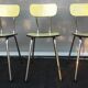 Trio yellow formica chairs
