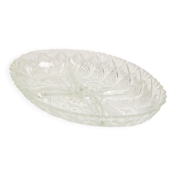 Coupelle transparente en cristal, Italie, années 1960