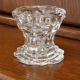 Reims crystal candle holder signed