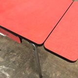 Red formica table