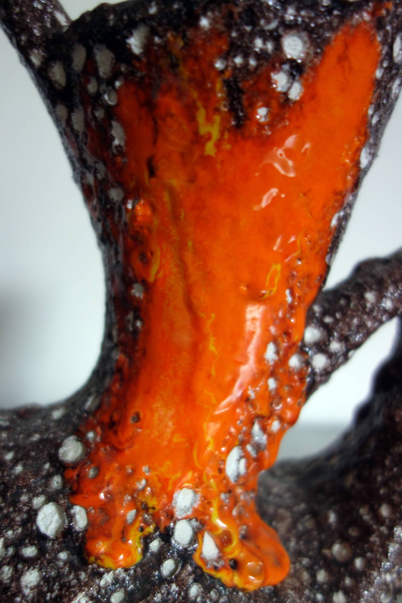 Pair of Fat Lava Vallauris vases from the 1950s