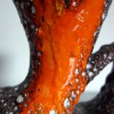 Pair of Fat Lava Vallauris vases from the 1950s