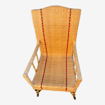 Wicker armchair