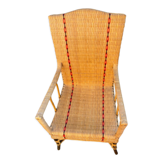 Fauteuil en osier