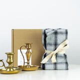 2 candle holders and 2 tea towels — All fire all flame #64