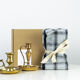 2 candle holders and 2 tea towels — All fire all flame #64