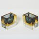 Pair of small cups Sommerso Flavio Poli for Seguso around 1960