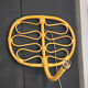 Pair of rattan wall lights