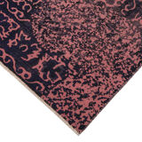 Handmade Turkish Contemporary 1980s 199 cm x 283 cm Blue Wool Carpet