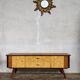Enfilade vintage TV/Hi-Fi with tapered legs