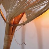 Large Uchiwa Floor lamp by Ingo Maurer for M Design , Germany 1977