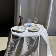 Vintage serving dish in white porcelain with shells MP Samie D26 H4