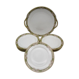 Old dessert service in Limoges porcelain