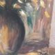 Tableau vintage huile sur toile signée