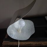 Handcrafted metal lamp, 1970s.