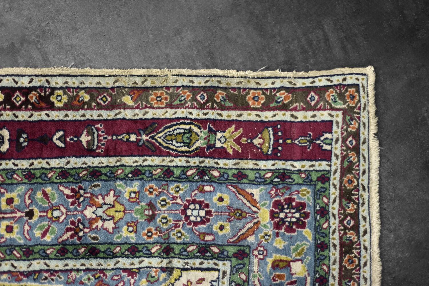 Handwoven Balouch prayer rug, Middle Eastern oriental style, 1960s.