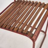 Antique red garden chair (circa 1900).