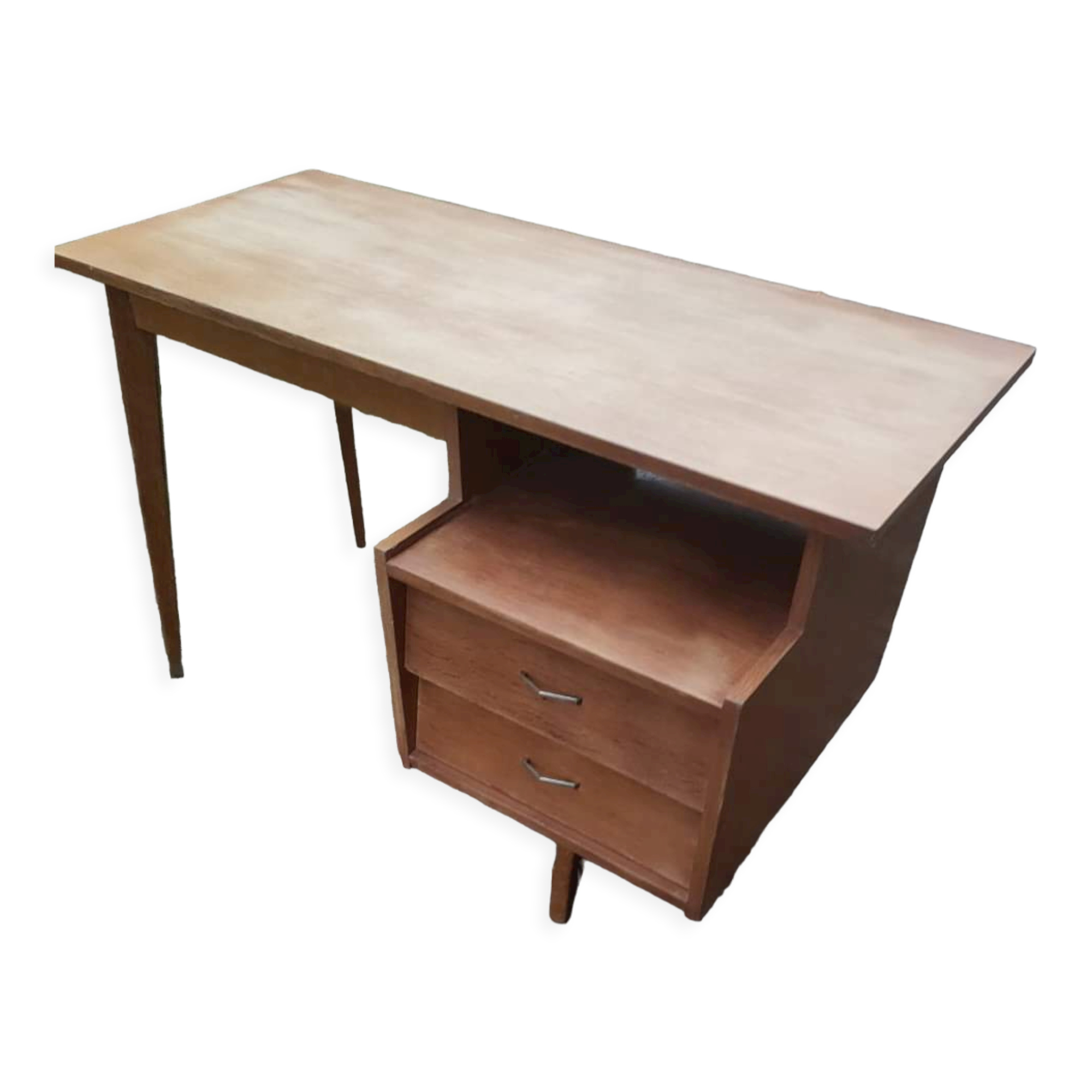 Bureau vintage en chêne clair