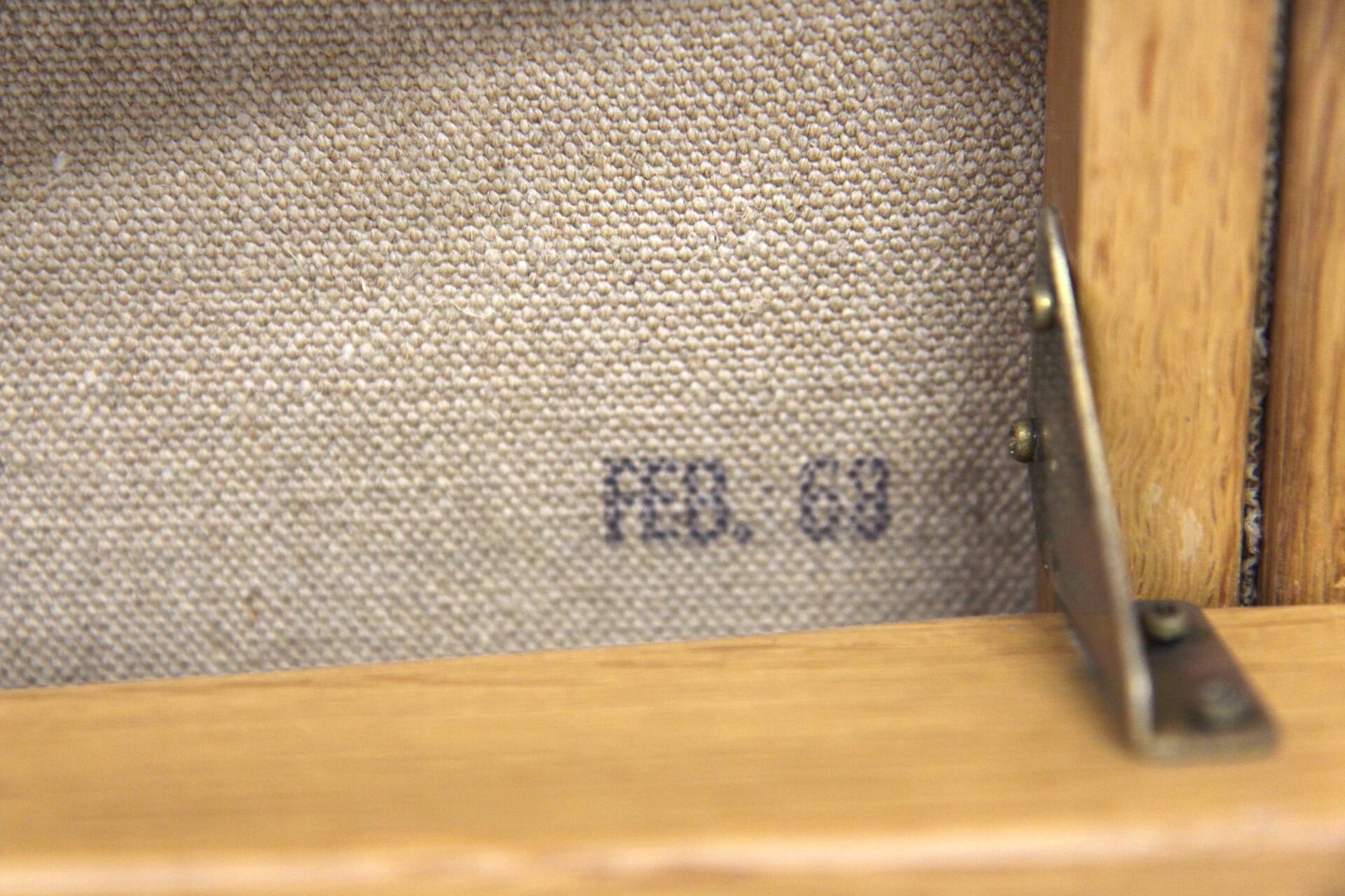 Scandinavian oak armchair, Yngve Ekström, Sweden, 1970